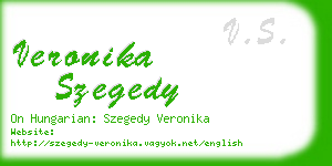 veronika szegedy business card